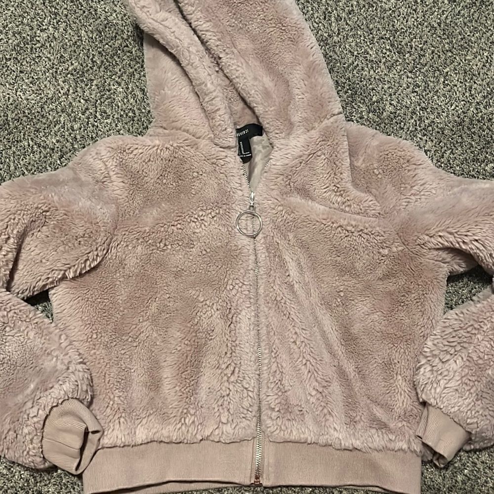 Forever 21 - Pink Fuzzy Jacket - M
